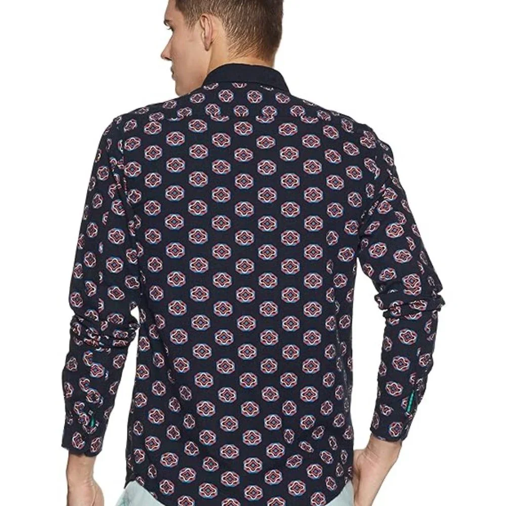 Scotch & Soda Men's Printed Regular Fit Casual Shirt Size: M - Picture 2 of 16